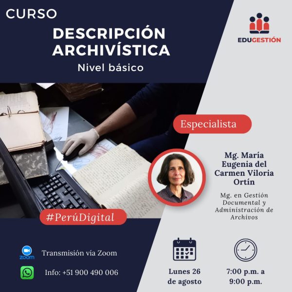 CURSO GRATUITO: DESCRIPCIÓN ARCHIVÍSTICA