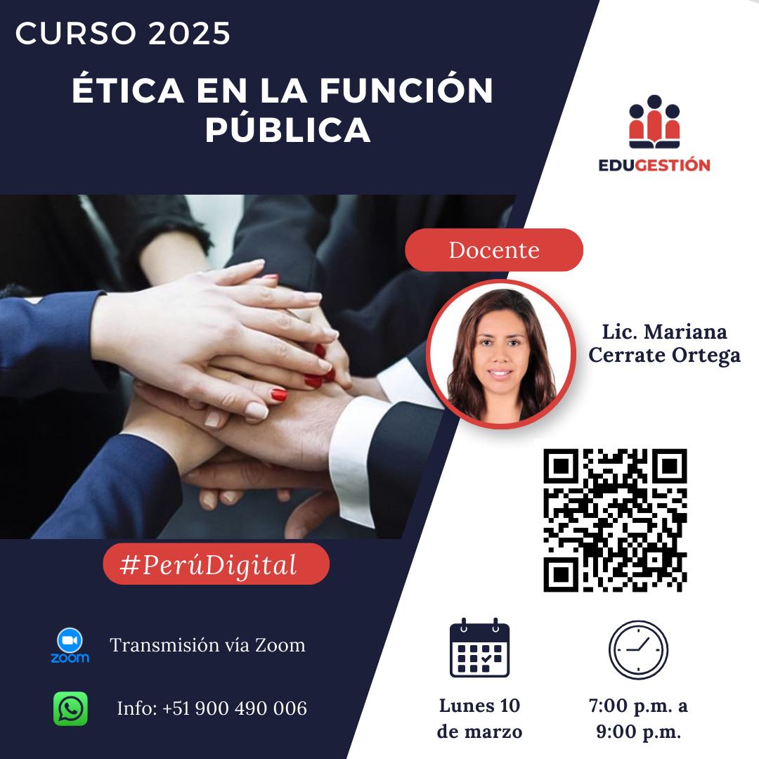 ✅ 𝐂𝐔𝐑𝐒𝐎 𝐆𝐑𝐀𝐓𝐔𝐈𝐓𝐎: ÉTICA EN LA FUNCIÓN PÚBLICA
